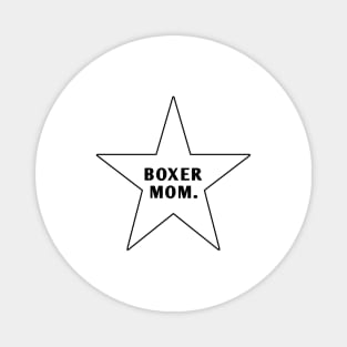 Boxer Mom With Star Magnet